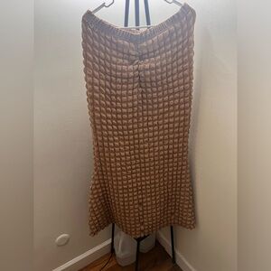 SHEIN NW/OT Textured Brown Skirt